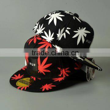 2016 Newest Coconut Tree Embroidery Kids Flat Brim Snapback Caps and Hats