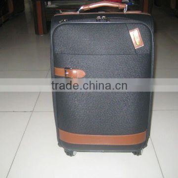 Fashion PU spinner trolley luggage set