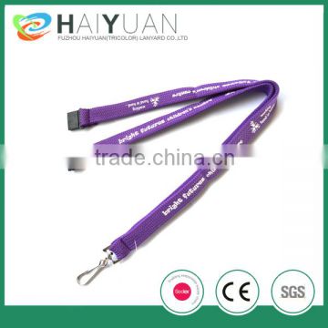 High Quality Screen Printed Tube Lanyard with a safety buckle
