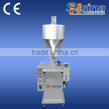 Semi auto vaseline hot filling machine with heater and hopper
