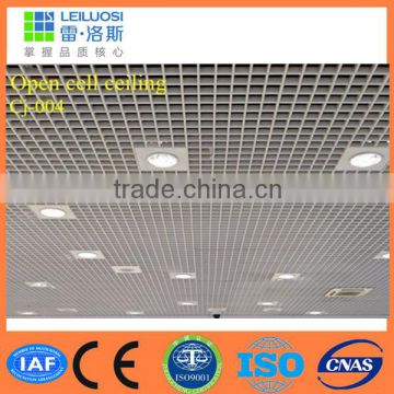Fireproof aluminum metal suspended ceiling prices for shops