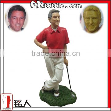 12" resin action golfer figure custom