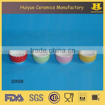 ceramic souffles mould with printing