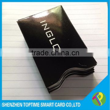 aluminum foil rfid blocking sleeve card for credit and passport