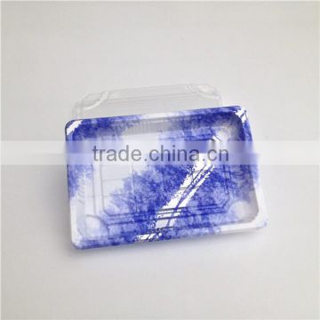 KW1-1103GA Disposable Plastic Rectangle Sushi Box