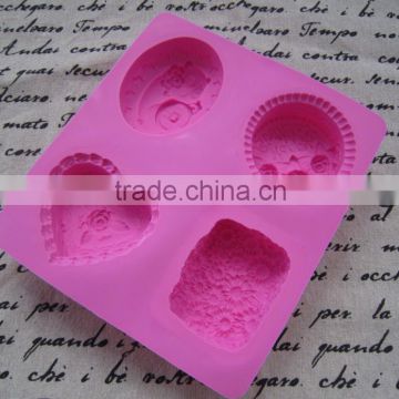 New design Top sell soap mold silicone with different engraved designs