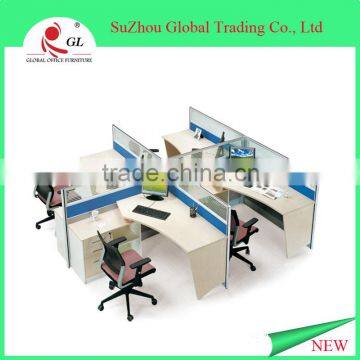 China manufacturer hot sale office furniture wooden MDF executive desk manager table office boss table