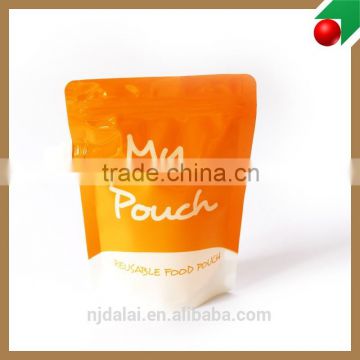 Logo Printed Best Sell Yoghurt beverage bag/milk bag stand up spout pouch china nanjing