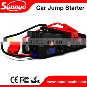 hot selling 21000mAh car jump starter with lcd display 2 usb laptop charging automotive jump starter