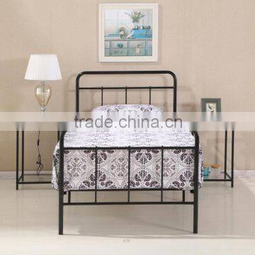 Single Metal Bed in Black Color