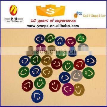 Colourful wholesale Smiley Face sequins