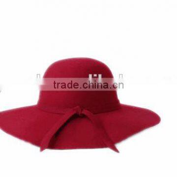 Winter fashion new design red hat for young girls