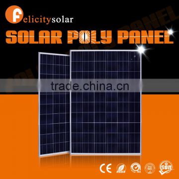2016 Guangzhou Felicity commercial use 250 watt poly solar panel