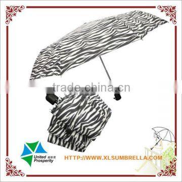 Zebra stripes fabric fashion folding umbrella