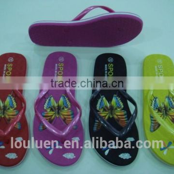 663 LOULUEN Fashion Wholesale EVA Flip Flops Slippers With PVC Upper