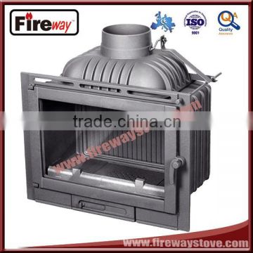Made in China 14KW burning wood cast iron fireplace