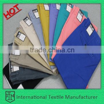 ITM2010 elastic cotton twill fabric for pants at 250 gsm