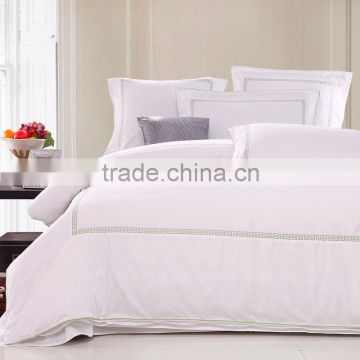 100% Cotton Luxury Hotel Bed Sheet T300 With Unique Embroidery Bedding Series