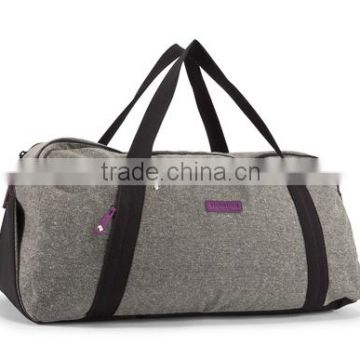 wholesale custom sport tweed gym duffel bag