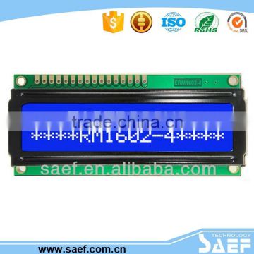 monochrome lcd display module with lcd display glass and 16x2 lcd display glass used industrial lcd