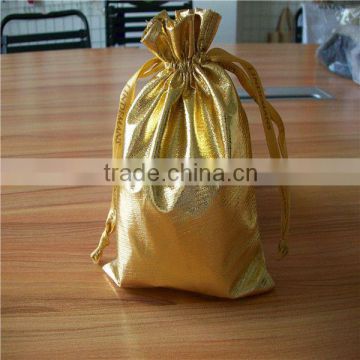 metallic fabric gift bag/metallic fabric bag/custom metallic fabric jewelry bag