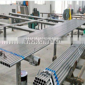 Pre-galvanized green house steel pipe(galvanized painting 60-80g/m2)