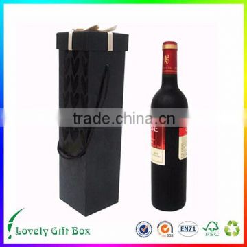 China Trade assurance cardboard wine bottle box divider/top grade corrugated paper wine box