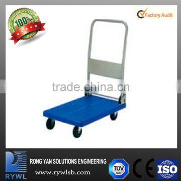 steel silent foldable handcart with rubber caster