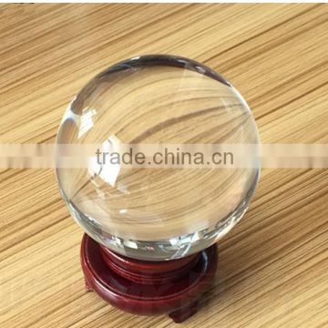 2016 Crystal personalized crystal ball with woonde base