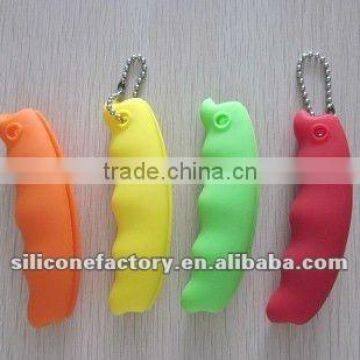2015 new design silicone bag gripper with ball chain