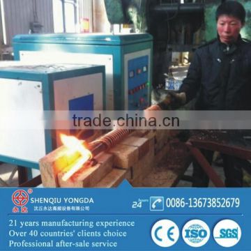 ISO9001 High-tech 160 KW steel rods induction forging machine