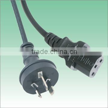 10A 250V SAA certification AU 3pin plug to c13 computer connector