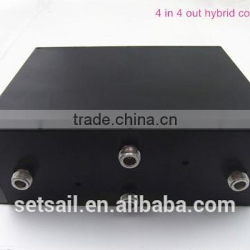 4 in 4 out rf Hybrid Coupler /Combiner N type 800-2700 MHz widely used in telecom projects