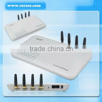 DBL GoIP Gateway/GSM VoIP Gateway 4 Channels 4 SIM Cards with H.323 and SIP 850/900/1800/1900MHz