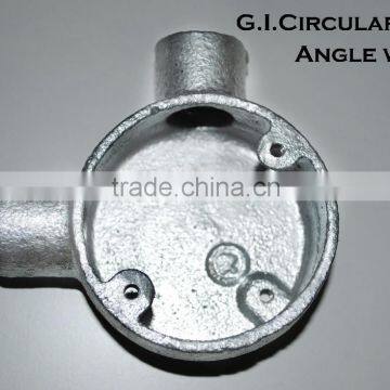 GI Junction Box - Two Way Angle