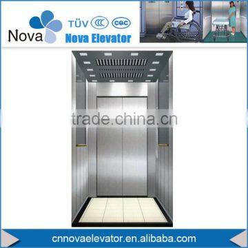 Disabled Hospital Bed Elevator with Hairline Stainless Steel