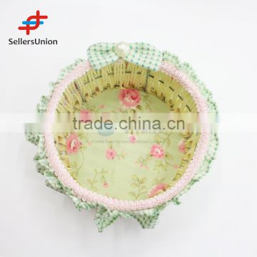 2017 No.1 Yiwu agent hot sale export commission agent Great Green Round Basket/Flower Basket