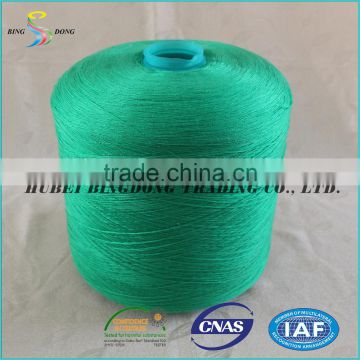 50/2 50/3 dyed green 100% virgin spun polyester yarn