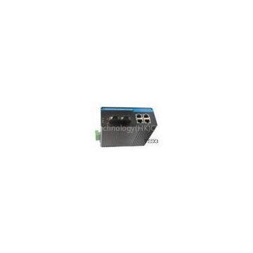 2 TP IP40 Fiber Media Converter High Speed For Industrial , DIN-Rail