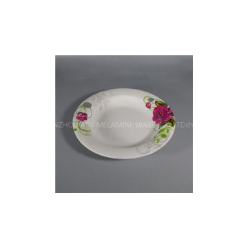 9inch Floral Collect Round Melamine Soup Dishware Plates