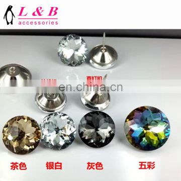 SOFA 30MM METAL Stone crystal button