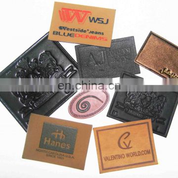 embossed clothing leather label