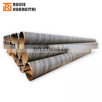Spiral welded steel pipe oil gas water pipeline construction Made in Tianjin China