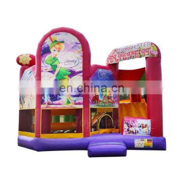 Princess Pink Inflatable Bounce House Used Commercial Bouncy Castle Slide Jumping Combo For Girls