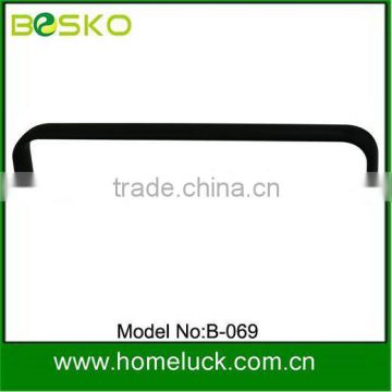Shenzhen aluminium furniture black door U handle