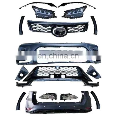 Car Front Bumper Modified Face lift Conversion Body Kit for Toyota Fortuner 2021