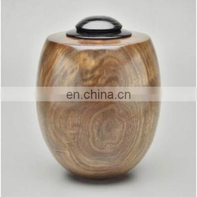 wooden centerpiece urns