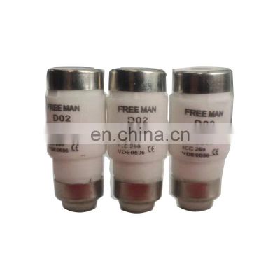 NEZD Fuse  Rated  current 20A D02 Rated voltages 400 V AC/ 250 V DC Protect electricity safety