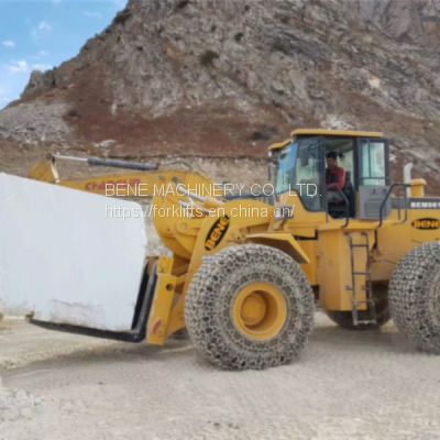 Chinese BENE 23ton forklift loader 23ton diesel forklift 23ton wheel loader for granite handling