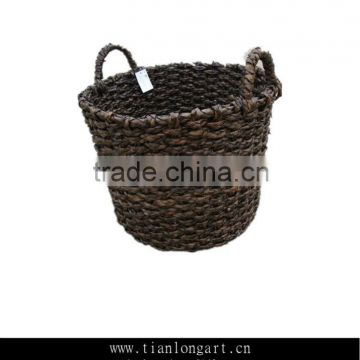 Recycled cheap wholesale handmade woven round straw baskets